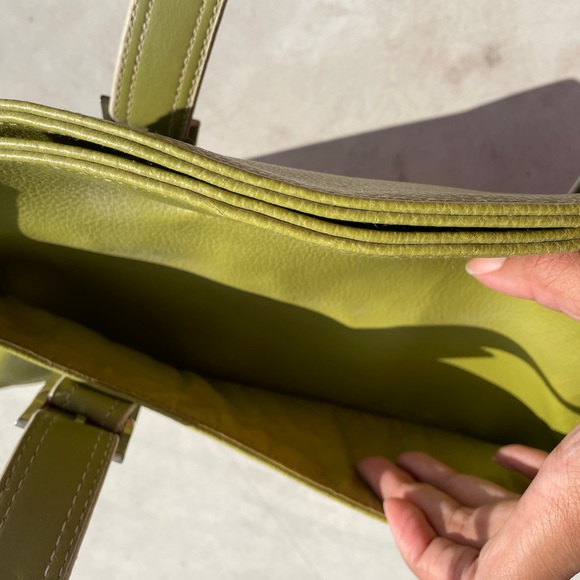 Vintage Y2k Lime Green Shoulder Bag - Picture 2 of 9